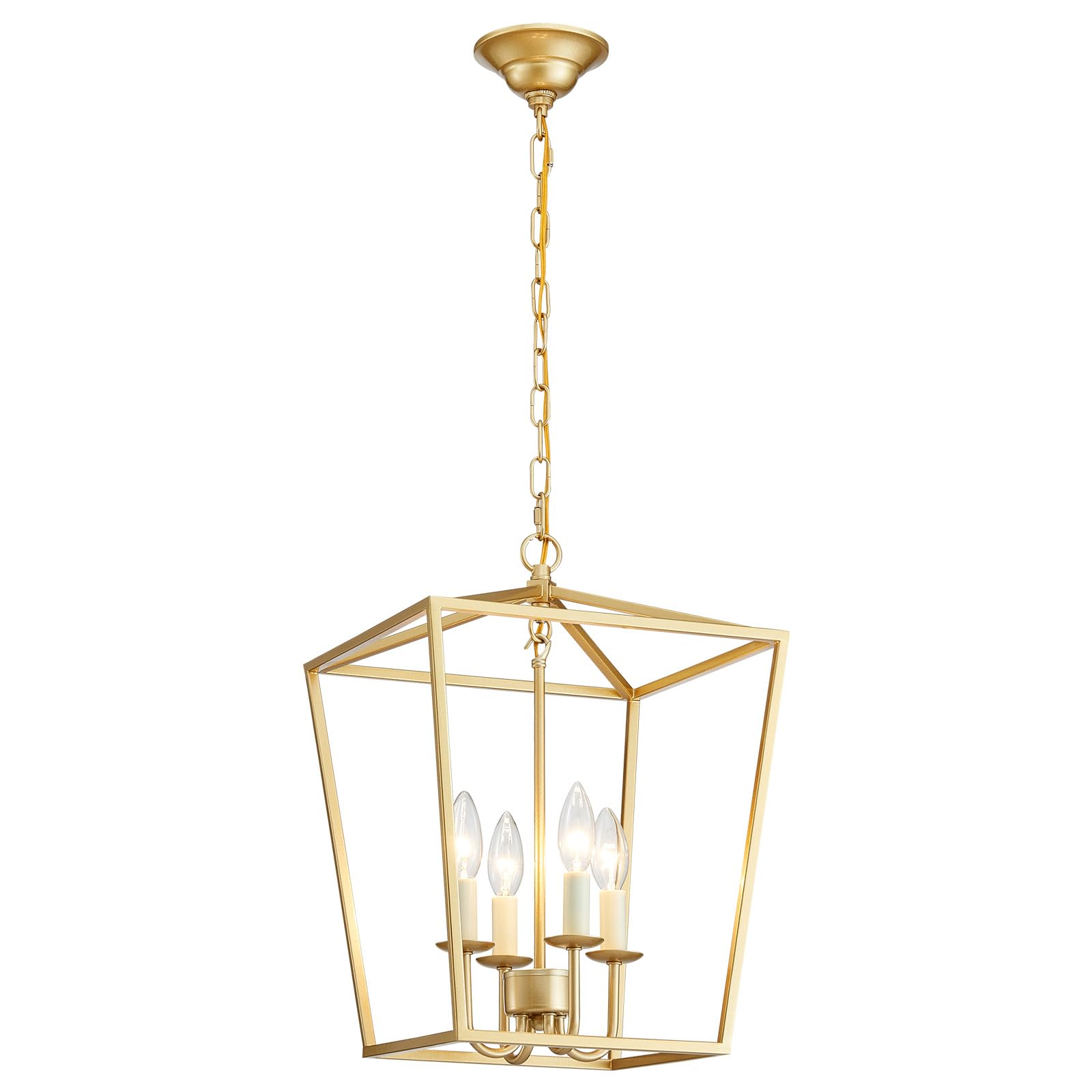 ANJIADENGSHI ​​Vintage Lantern Pendant Light 4 Light Lantern
